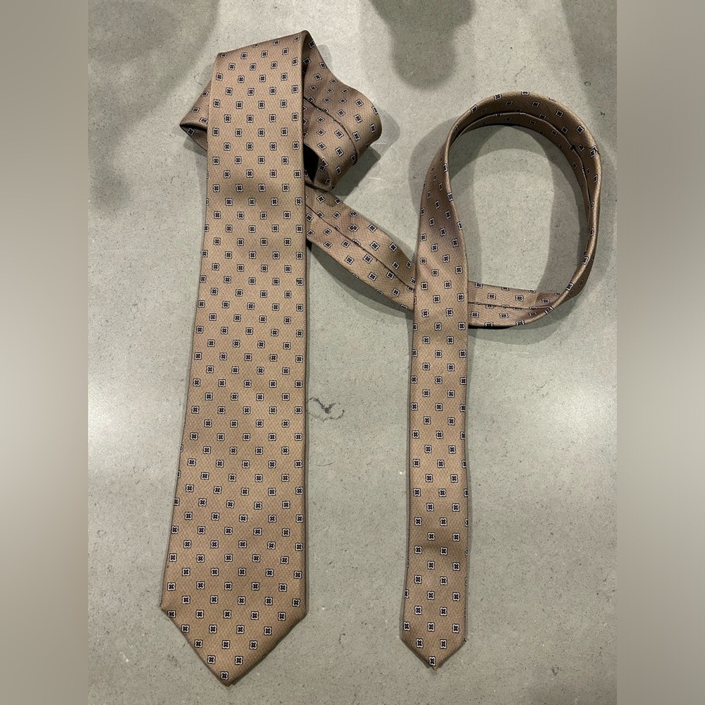 Kuppenheimer Silk Neck Tie Tan Formal Business Dressy